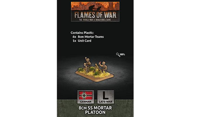 Flames of War: WWII: German (GE798) - 8cm SS Mortar Platoon (Late)