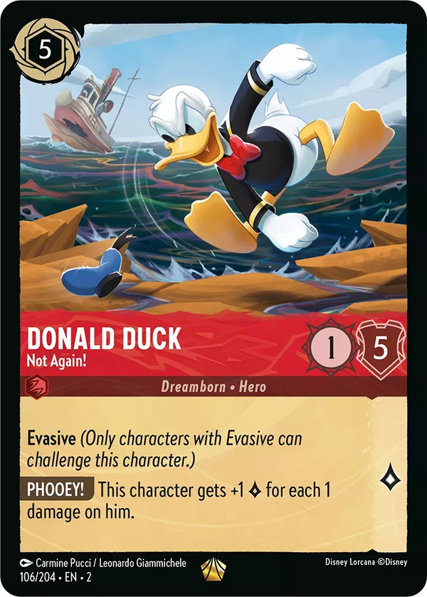 Donald Duck - Not Again! (Rise of the Floodborn 106/204) Legendary - Near Mint