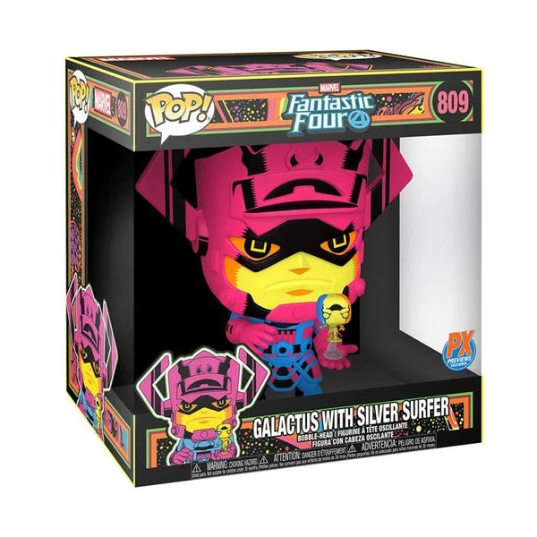 POP Figure (10 Inch): Marvel #0809 - Galactus with Silver Surfer (PX) (Blacklight)