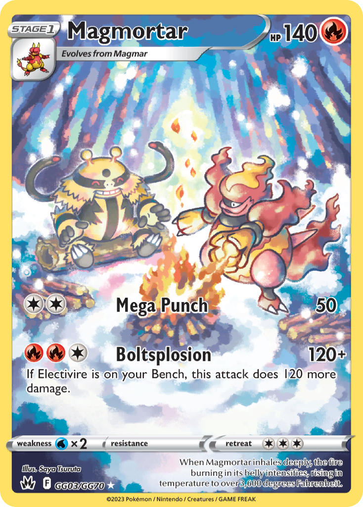 Magmortar - GG03/GG70 (CRZ:GG) Holo Rare -  Near Mint Holofoil