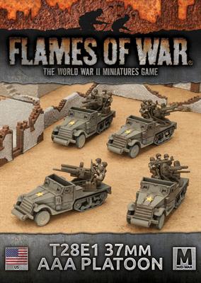 Flames of War: WWII: USA (UBX61) - T28E1 (37mm & .50cal) AAA (SP) Platoon