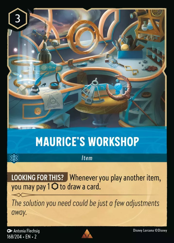 Maurice's Workshop (Rise of the Floodborn 168/204) Rare - Near Mint