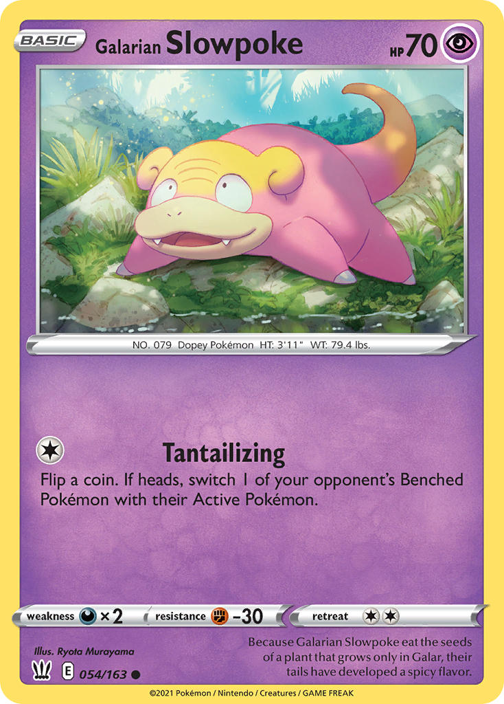 Galarian Slowpoke - 054/163 (SWSH05) Common - Near Mint