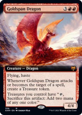 Goldspan Dragon [Extended Art #358] (KHM-M-FOIL)