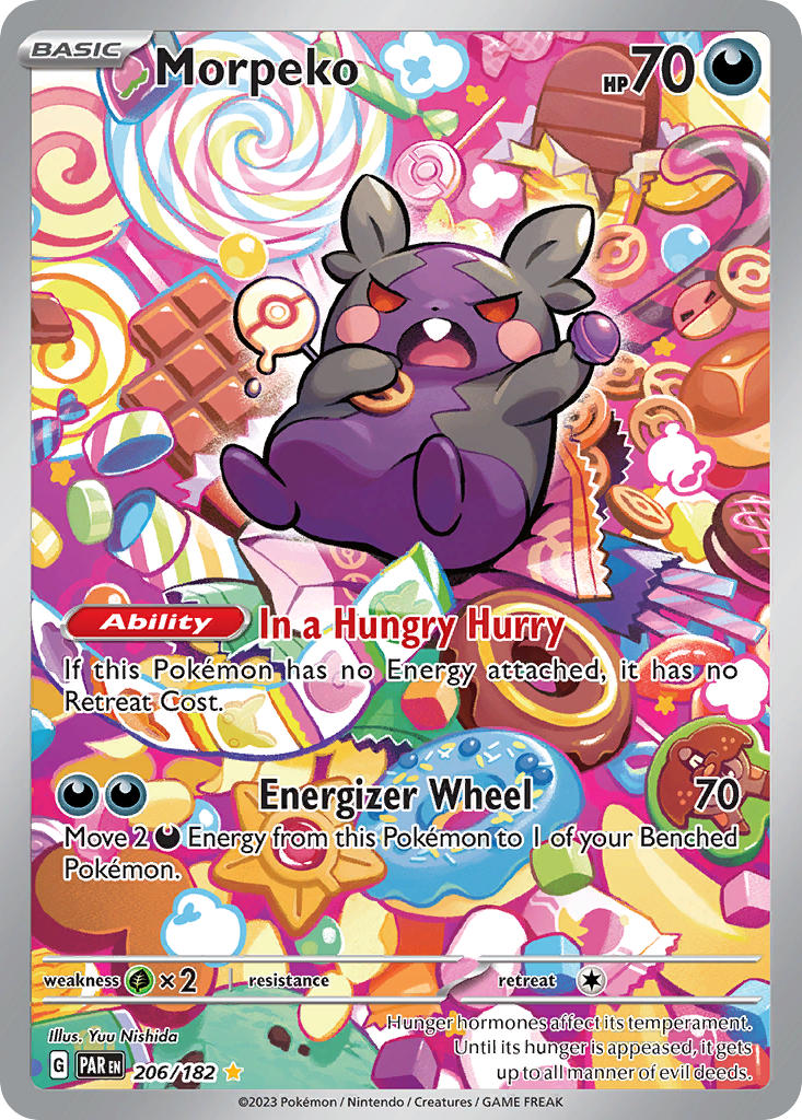 Morpeko - 206/182 (PAR) Illustration Rare - Near Mint Holofoil