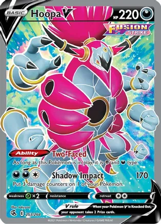 Hoopa V (Full Art) - 253/264 (SWSH08) Ultra Rare - Near Mint Holofoil