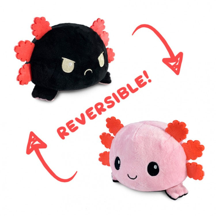 Reversible Mini Plush: Axolotl - Pink & Black