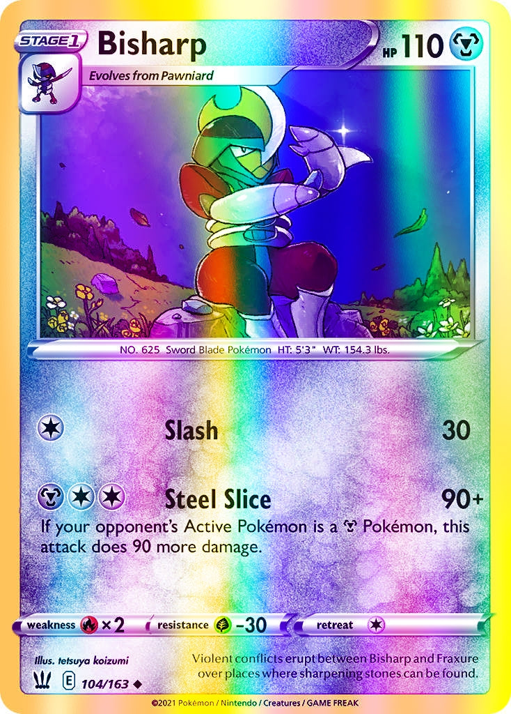 Bisharp - 104/163 (SWSH05) Uncommon - Near Mint Reverse Holofoil