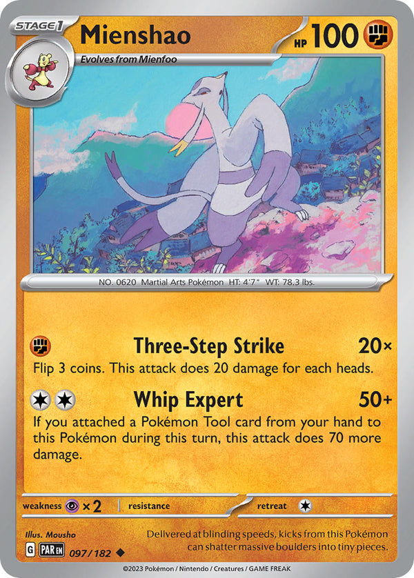 Mienshao - 097/182 (PAR) Uncommon - Near Mint