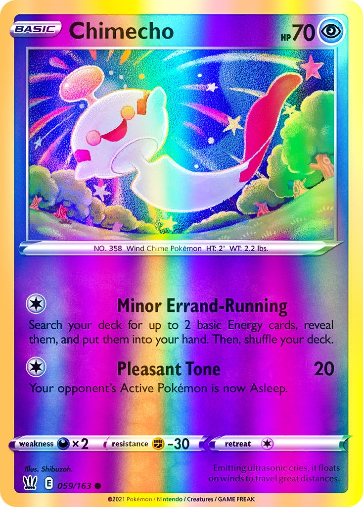 Chimecho - 059/163 (SWSH05) Common - Near Mint Reverse Holofoil