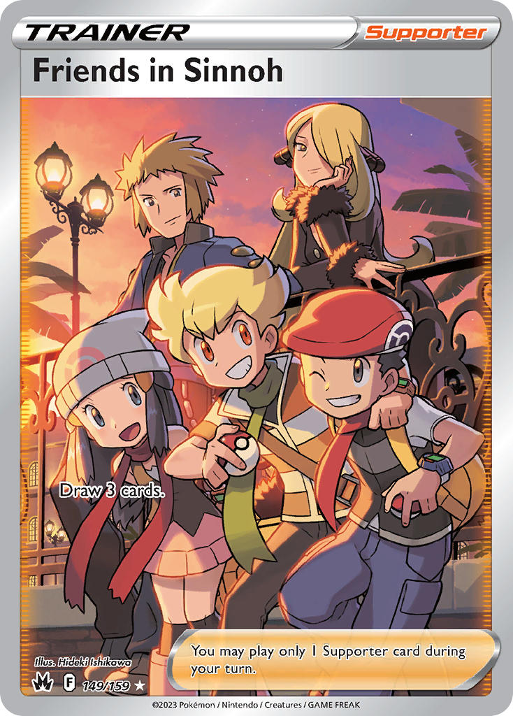 Friends in Sinnoh (Full Art) - 149/159 (CRZ) Ultra Rare -  Near Mint Holofoil