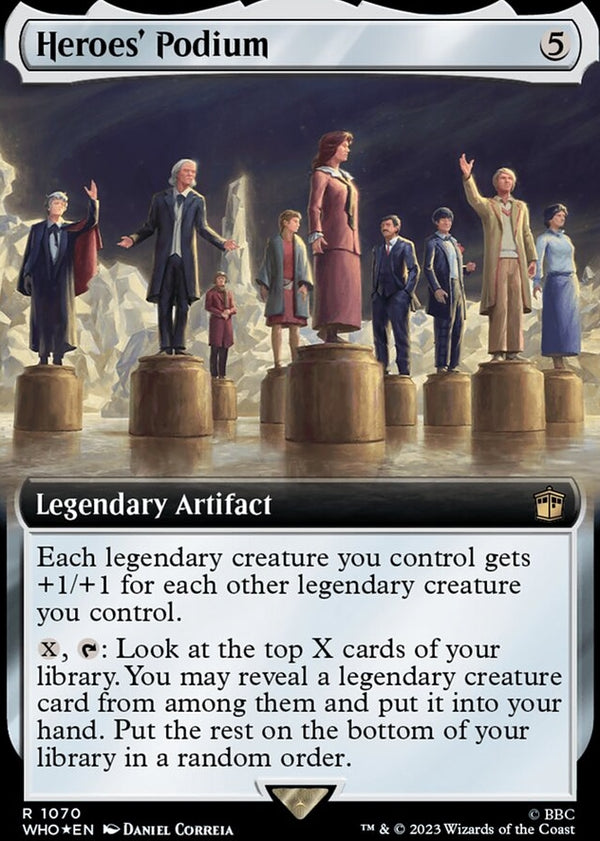 Heroes' Podium [#1070 Surge Foil Extended Art Reprint] (WHO-R)