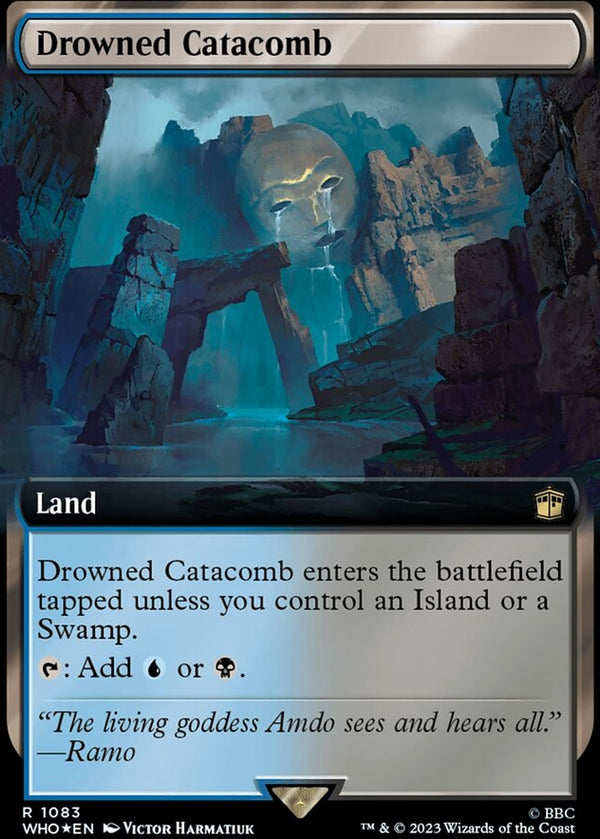 Drowned Catacomb [#1083 Surge Foil Extended Art Reprint] (WHO-R)