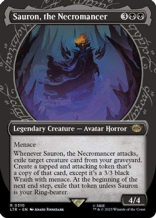 Sauron, the Necromancer [#0310 Showcase] (LTR-R-FOIL)