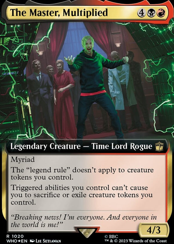 The Master, Multiplied [#1020 Surge Foil Extended Art] (WHO-R)