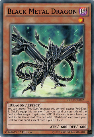 Black Metal Dragon (CORE-EN022) Common - Near Mint 1st Edition