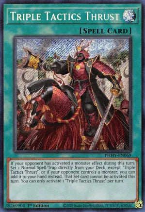 Triple Tactics Thrust (PHHY-EN069) Secret Rare - Near Mint 1st Edition