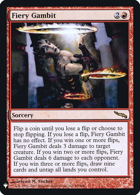 Fiery Gambit [Mystery Booster Retail Foils #049] (MRD-R-FOIL)