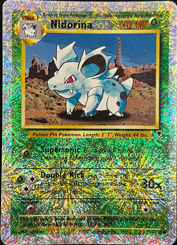 Nidorina (55/110) Reverse Holo - Moderate Play