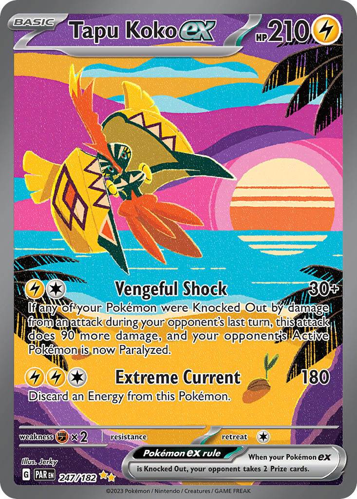 Tapu Koko ex - 247/182 (PAR) Special Illustration Rare - Near Mint Holofoil