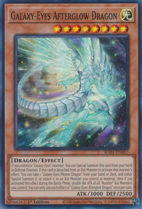 Galaxy-Eyes Afterglow Dragon (RA01-EN017) Secret Rare - Near Mint 1st Edition