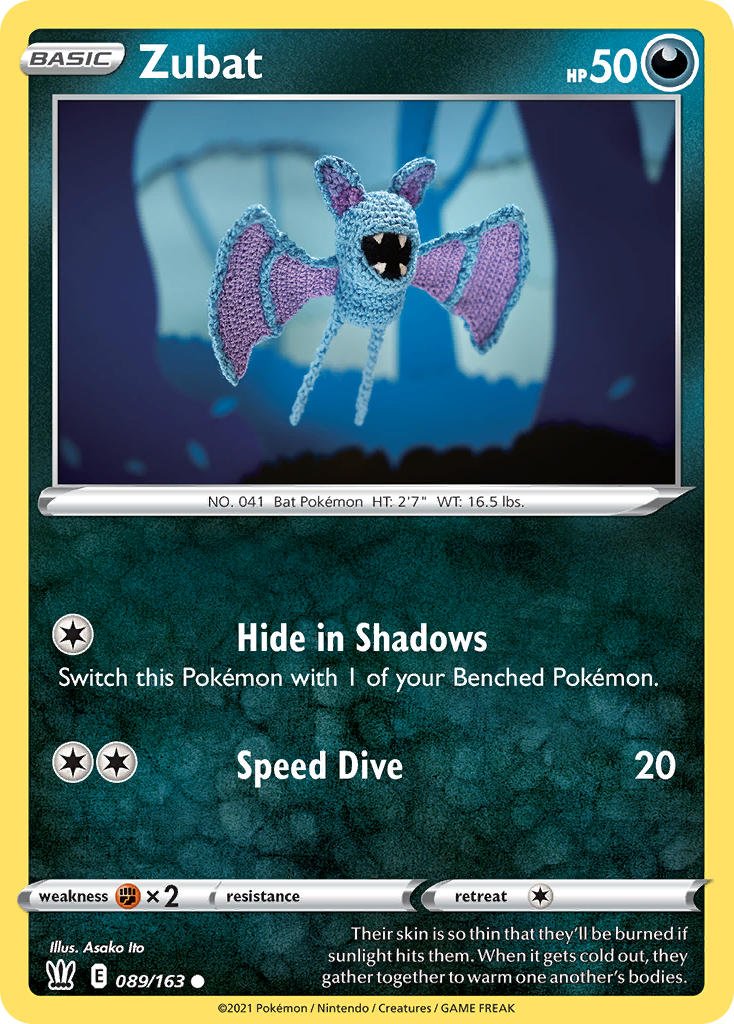 Zubat - 089/163 (SWSH05) Common - Near Mint