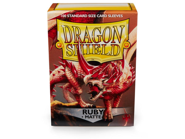 Dragon Shield: Standard - Matte: Ruby 100 Count
