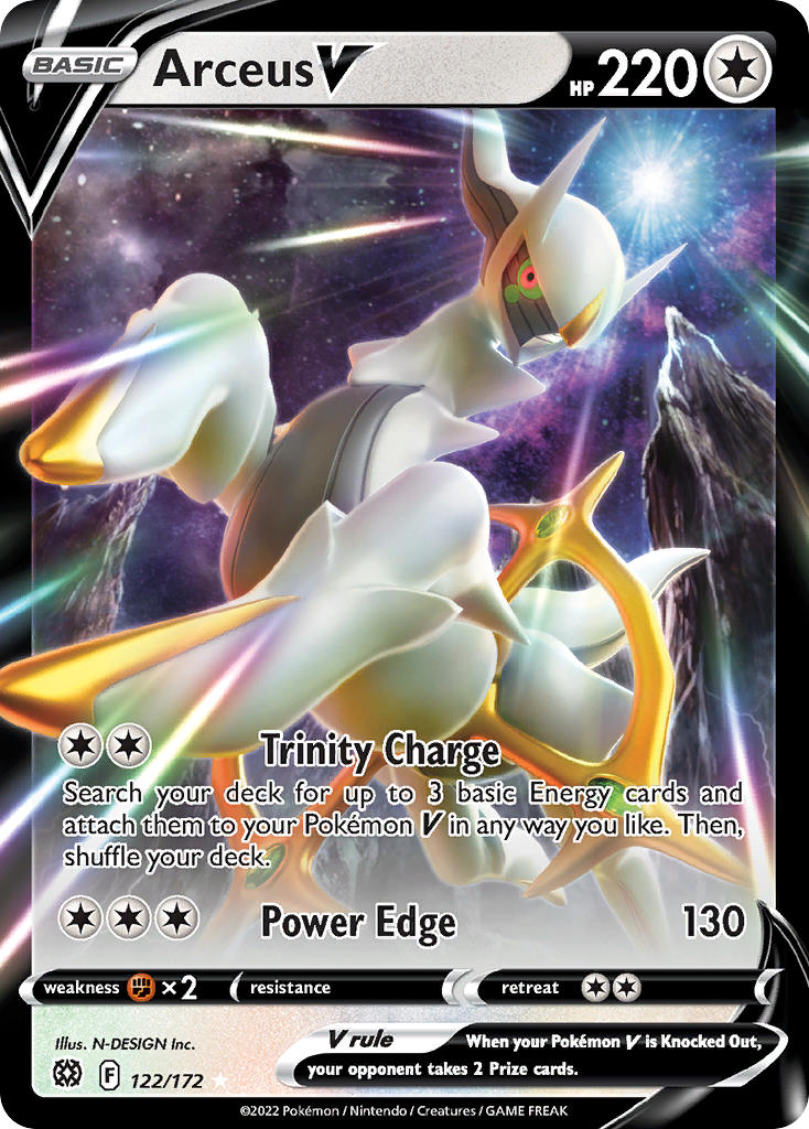 Arceus V - 122/172 (SWSH09) Ultra Rare - Near Mint Holofoil