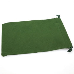 CHX02395: Green Velour Dice Pouch (large)