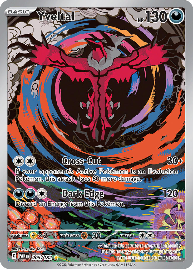 Yveltal - 205/182 (SV:PAR) Illustration Rare - Near Mint Holofoil