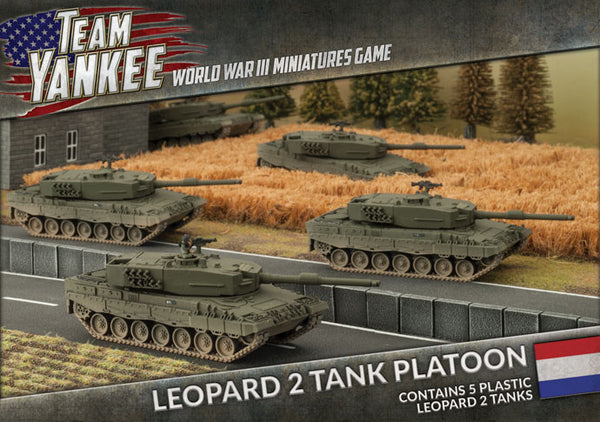 Flames of War: Team Yankee WW3: Dutch (TDBX01) - Leopard 2 Tank Platoon (Plastic)