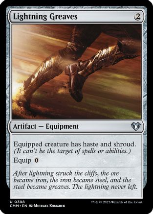 Lightning Greaves [#0398] (CMM-U) Light Play