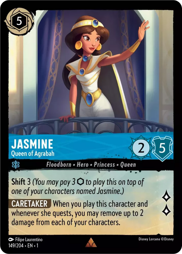 Jasmine - Queen of Agrabah (The First Chapter 149/204) Rare - Near Mint