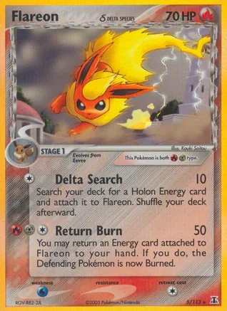 Flareon (5/113) Light Play Holofoil