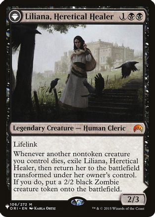 Liliana, Heretical Healer/Liliana, Defiant Necromancer (ORI-M-LIST)