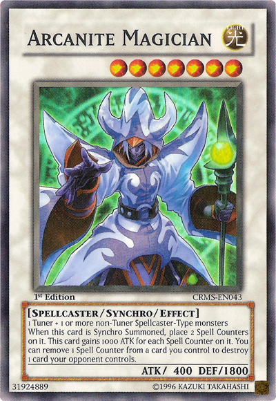 Arcanite Magician (CRMS-EN043) Super Rare - Near Mint 1st Edition