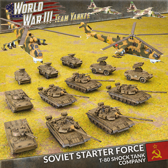 Flames of War: Team Yankee WW3: Soviet (TSUAB04) - Starter Force; T-80 Shock Tank Company (Plastic)