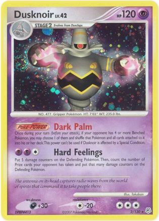 Dusknoir (2/130) Heavy Play Reverse Holofoil