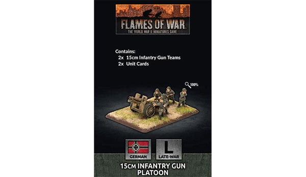 Flames of War: WWII: German (GE570) - 15cm Infantry Gun Platoon