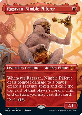 Ragavan, Nimble Pilferer [#315 Alternate-Art Borderless] (MH2-M)