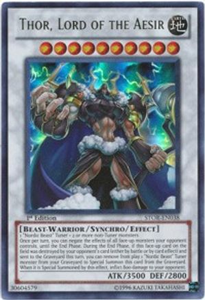 Thor, Lord of the Aesir (STOR-EN038) Ultimate Rare