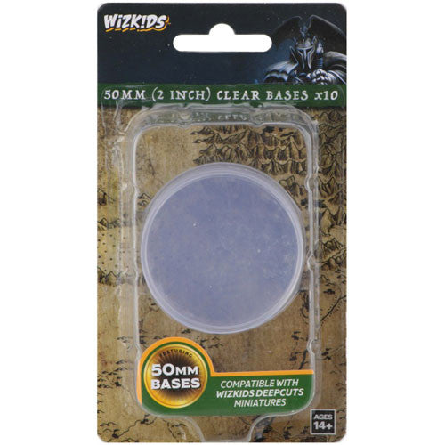 Wizkids Deep Cuts - 50mm Round Base (10) Clear