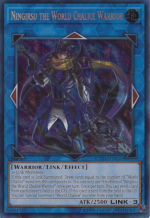 Ningirsu the World Chalice Warrior (COTD-EN050) Near Mint Unlimited - Secret Rare