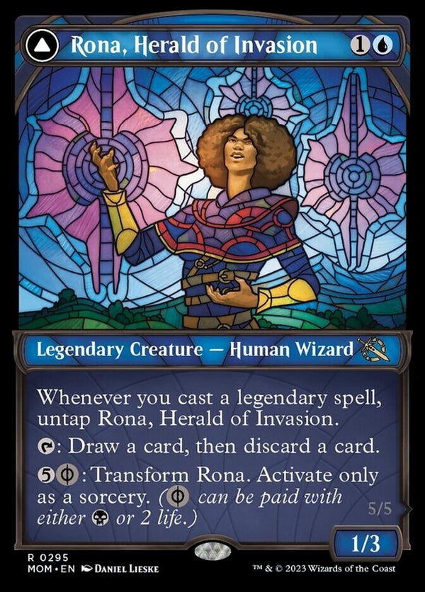 Rona, Herald of Invasion // Rona, Tolarian Obliterator [#0295 Showcase] (MOM-R)