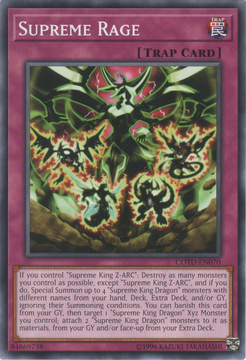 Supreme Rage (COTD-EN070) Near Mint Unlimited - Common