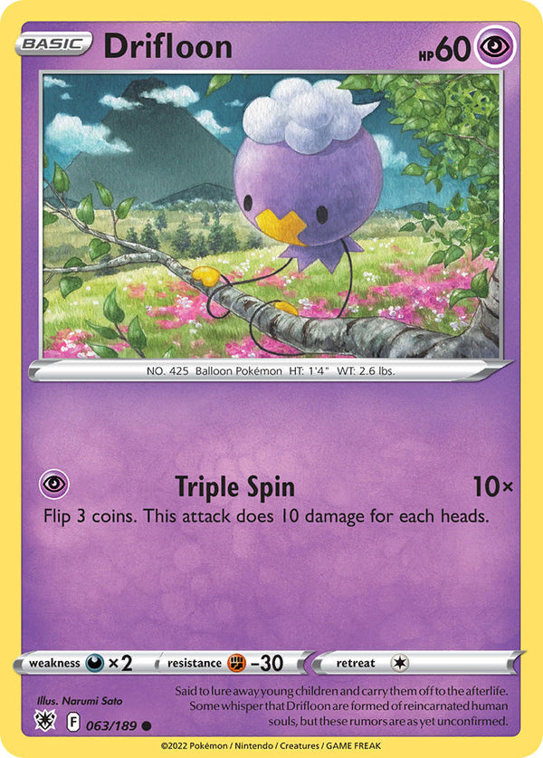 Drifloon - 063/189 (SWSH10) Common - Near Mint