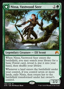 Nissa, Vastwood Seer/Nissa, Sage Animist (ORI-M)