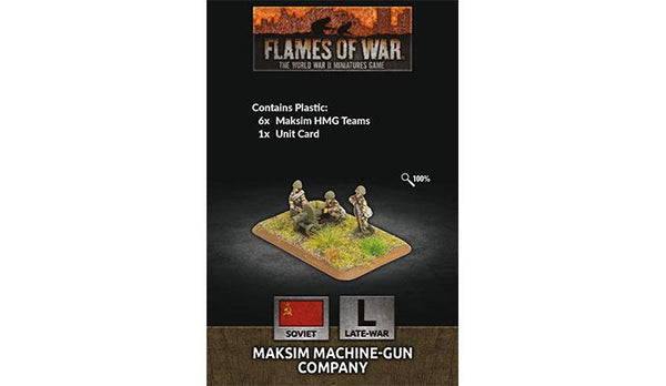 Flames of War: WWII: Soviet (SU780) - Maksim Machine-Gun Company (Plastic) (Late)