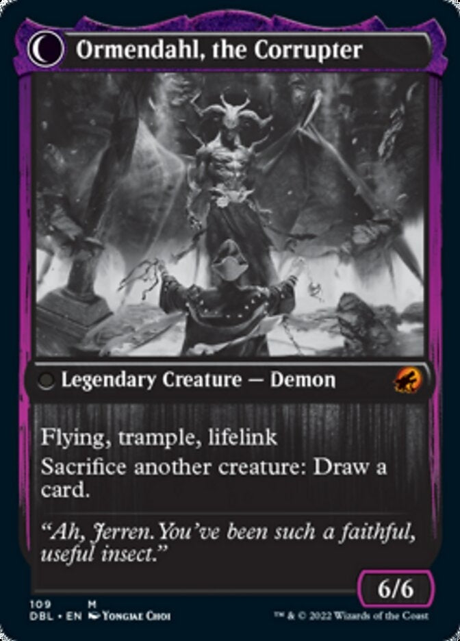 Jerren, Corrupted Bishop // Ormendahl, the Corrupter [#109] (DBL-M)