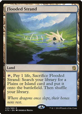 Flooded Strand (KTK-R-FOIL) Moderate Play